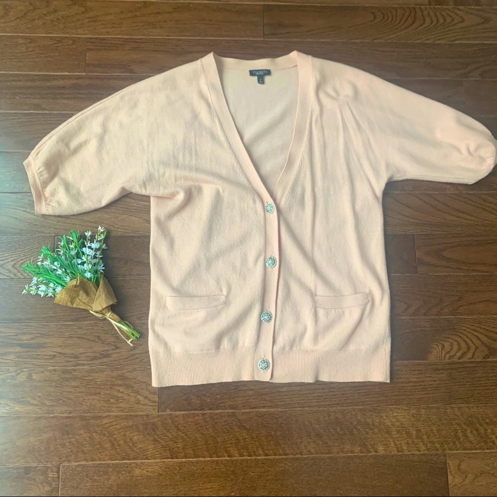 Talbots V neck Button Down Cardi - sz S